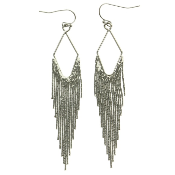 Express Dangle-Earrings Silver NWT - Picture 3 of 4